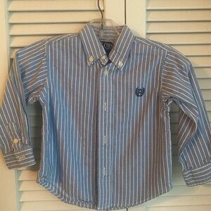 Blue Striped Boys Button-up by Chaps